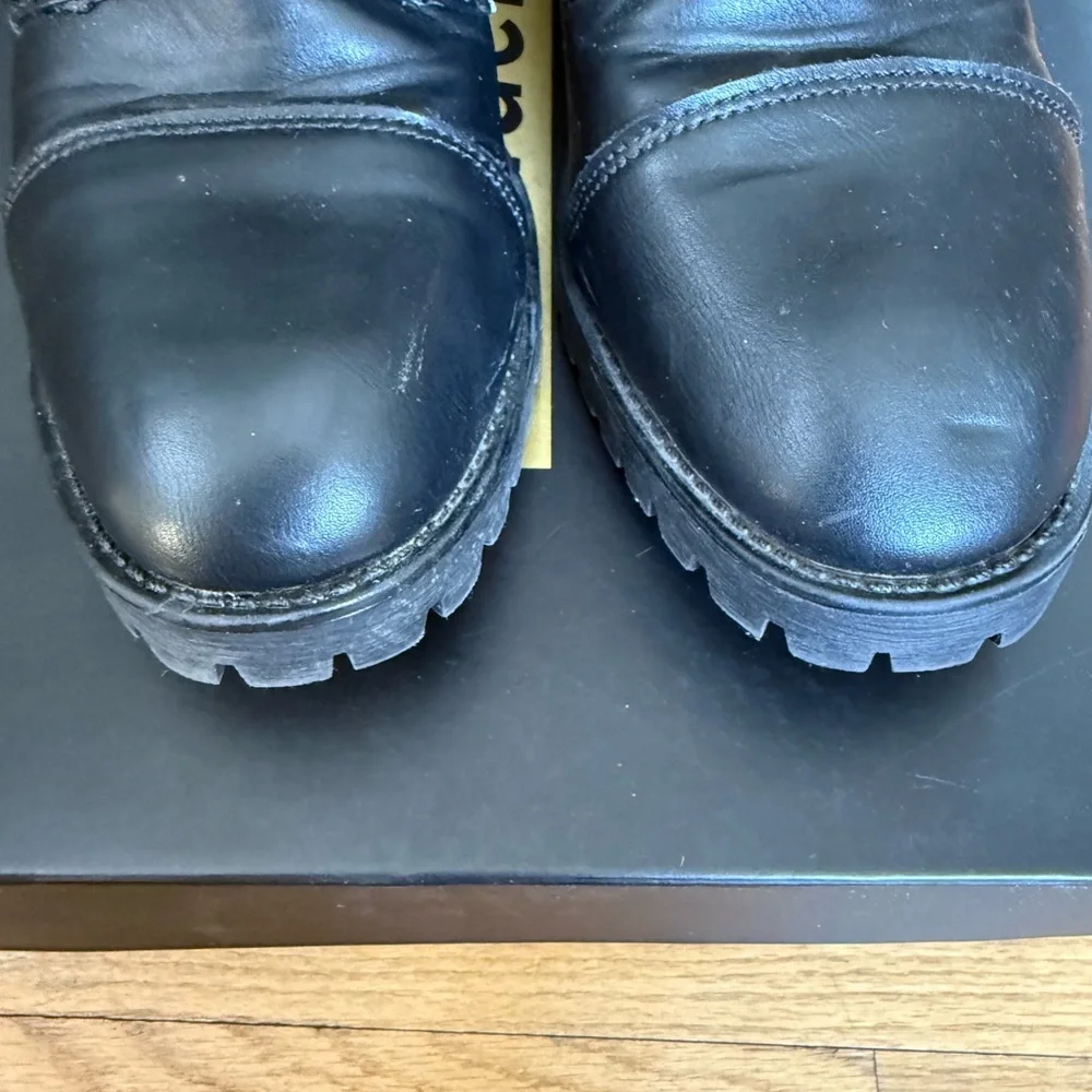 Classic Black Lace-Up Ankle Boots - Picture 5 of 6